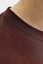 Coffee Brown Short Sleeves Cotton T-Shirt - 5