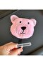 3D Fluffy Plush Teddy Bear Metal Crown Cute Children's Crown Pink - 4
