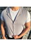 Men's Slim Fit Mono Collar Full Fabric Vest - 2