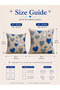 4-Piece Cotton Printed Cushion Cover Set – Soft Breathable Decorative Cushion Covers - 2