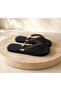 Sandy Gold Beaded Handcrafted Special Design Comfortable Women's Summer Slippers - 7