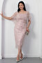 Left Collar Beaded Dress Bal200 - 3