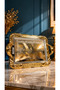 Luxury Gold Silver Embroidered Rectangular Presentation Tray with Handles 40X28 cm – Decorative Serving Tray