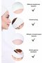 2 Pieces Bandana Shaped Undercap Black Ecru - Women's Hijab Seamless Inner Undercap - Sports Hair Band - 3