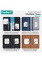 2PCS Baby Safety Locks, Window Restrictor Locks, Window Opening Limiter, Adjustable Children Safety Locker for Window, Door, Freezer, Cabinet, 3M Adhesive Pads, No Drilling - 6