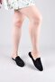 Karvi̇ Stone Printed Knitwear Slippers Black