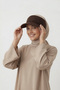 Visor Sports Cap Tennis Running Training Accessory |   Brown Women's Zigzag Braided Elastic Model - 8