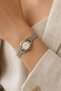 Riccos Silver Minimal Wicker Cord Women's Wristwatch – Elegant Silver Color Premium Women's Watch with Slim Case Design - 5