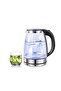 Ch.Perfect 2L Electric Glass Kettle 1500W Rapid Heating Tea & Coffee Maker with LED Illumination, Stainless Steel Base - 2