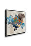 Blue Tide Abstract Calligraphy Islamic Wall Art | Framed Canvas Print | Arabic Calligraphy Decor for Living Room, Bedroom, Office & Gift - 3