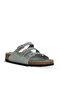 Florida Nubuck Leather Women's Gray Slippers 1029450 - 2