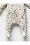 Baby Boy Full Lion Printed Romper with Booties and Hat 0-3-6-9 Months Newborn Baby Jumpsuit - 5