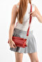 Women's Baguette Hand and Shoulder Bag with Cherry Charm Gift - 2