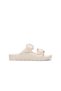 Women's / Girls' Slippers 1031291 Arizona Kids Eva Flower Buckle Eggshell