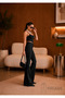 High Waist Flared Women's Jeans L Comfortable Fit L Denim L Non Fadeing Glossy Black - 4