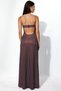 Heart Neckline Polka Dot Maxi Dress - 4