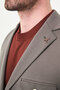 Straight Slim Fit Men's Jacket with Pocket and Snap Fasteners Mink - 41498.26Y - 2