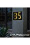 Solar House Numbers Light, Waterproof Lighted House Number Plaque for Home Yard Street, Solar Powered Numbers Sign Can Light Up All Night for Visibility (White + Warm) - 7