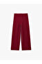 Flat Wide-Legged Pants with Belted Waist and Pockets - 4