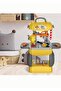 Kids Tool Set Workbench Toy – 2-in-1 Construction Playset Suitcase, Pretend Play Builder Gift - 7