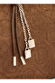 Monogram Embossed Shoulder Bag with Zip Closure - 3