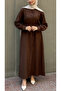 Long Buttoned Rayon Tunic – Belted and Buttoned