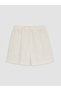 Lcw Kids Ruffled Linen Look Girls' Shorts Set - 5