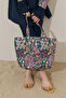 Garden Beach Bag Navy Blue - 5