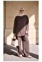Pike Modal Oversize Trouser Suit-Mink