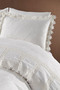 Mirage Lace Cotton Satin Double 6 Piece Duvet Cover Set - 2