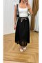 Lined belt detailed skirt - 2