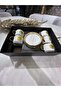 Set of 6 Coffee Cups with Gold Details - 2