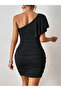 Simple Elegance Women's Thick Strap Sandy Dress with Drawstring Detail - 3