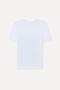 Women's White Printed Crew Neck T-Shirt - 2