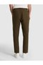 Khaki Carrot Fit 100% Linen Canvas Trousers 50320846-Vr027 - 5
