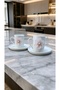 Pink Flower 2-Piece Porcelain Cup Set - 3