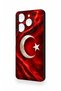 Tecno Spark 10 Pro Compatible Turkish Flag Patterned Silicone Case - 4