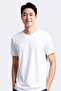 Men's Crew Neck Short Sleeve Cotton Modal Basic T-Shirt - Breathable & Stretchable Fabric