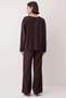 Women's Plus Size Raglan Sleeve Crew Neck Long Knitted Sweatshirt 100% Cotton Jacquard Textured Casual - 5