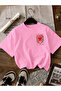 Women's Summer Heart Printed Oversized T-Shirt - 3