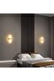 Modern LED Wall Light, Frosted Acrylic Wall Sconce 10W, Warm Light 3000K, Gold - 8