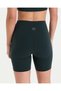 Women's Petrol Green High Waist Fitness Sports Motion Biker Shorts - 4