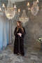 Rose Royal Burgundy Abaya (3 PIECES SET) - 3