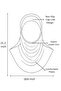Girl's Ready-Made Headscarf Practical Combed Cotton Shawl Islamic Clothing - 7