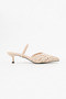 Valencia Women's Elegant Knitted Patterned Pointed Toe Heeled Casual Shoes - 4