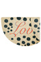 Passy Jute Look Door Mat with Love Written Decorative Half-Moon Shaped Entrance Mat - 4