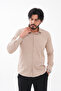 Beige Classic Collar Shirt - 2