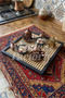 Handmade Wooden Hazeran Tray Multi-Purpose Rattan Presentation Tray Square Decorative Tray Makeup and Bathroom Organizer Promise Engagement Tray - 2