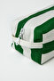 Marina Duck Fabric Large Size Lined Makeup Bag Travel Bag Green - 4