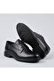 (Forex) Inside and Outside Genuine Leather Eva Lightweight Sole Calcic Men's Shoes Black